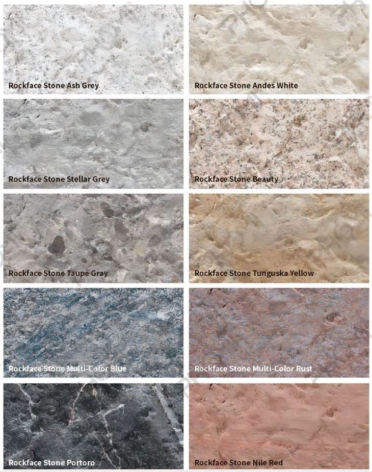 Rockface Stone Flexible Wall Cladding Outdoors