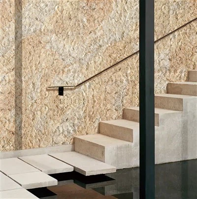 Rockface kőből készült rugalmas falburkolat kültéren